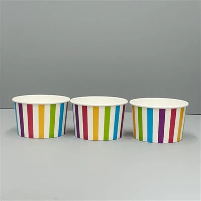 뚜껑이 있는 8온스 종이 아이스크림 컵